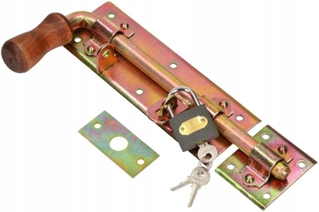 Garážový šroub 270 mm pro branku s visacím zámkem pro levé dveře