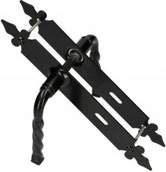 Klika lilie pro branku kovaná 90 mm na klíč