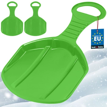 Jablíčko kluzák na sjíždění po sněhu zelené sada 2 ks.