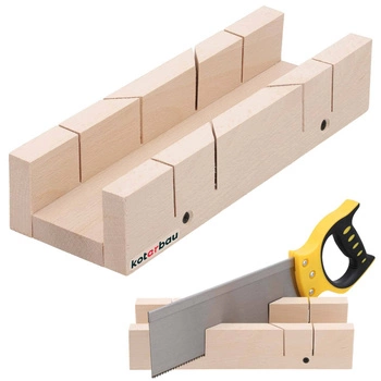 Úkosová krabice šikmá dřevěná na desky lišty 30x6x10 cm