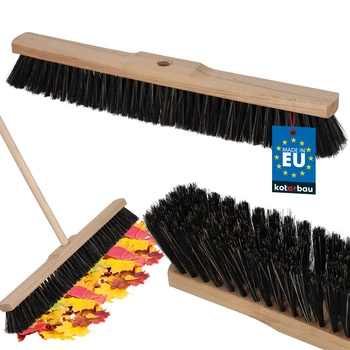Přírodní zametací koště 500 mm kartáčový zametač kotarbau černá