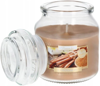 Malá vonná svíčka ve skle s víčkem 28 h - skořice kotarbau