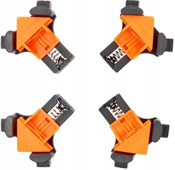 Rohové svorky pružinové svorky úhlové svorky - 4 ks.