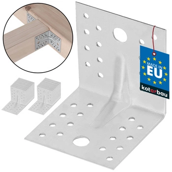 Úhelník s prolisem 80x80x80 - 25 ks.