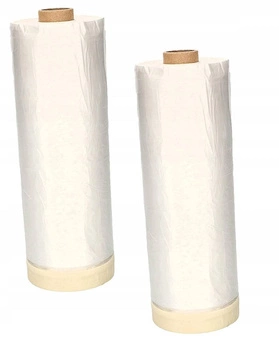 Malířská fólie 195x33 ochranná plachta s páskou - 2 ks.