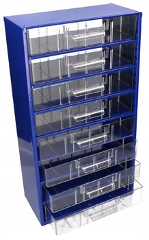 Dílenský organizér modulární knihovna 8 zásuvek