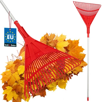 Vějířové hrábě na listí 50 cm + hliníková násada 1,3 m