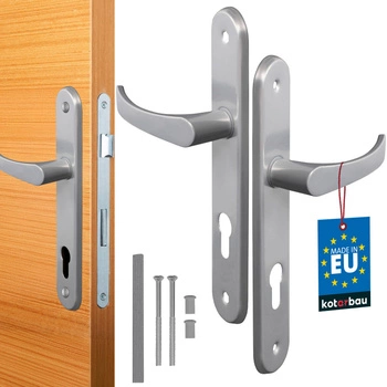 Sada dveřních klik 72 stříbrná