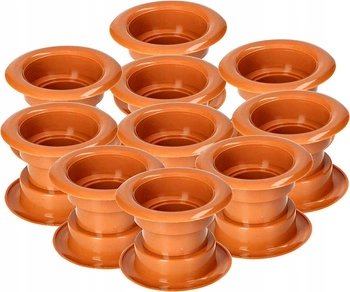 Těsnění pro dveře větrací trubka - 10 ks - Barva ořech