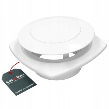 Anemostat odtahového větrání bílý 125 plast