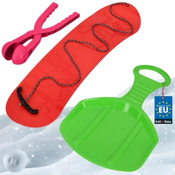 Sada na zimní zábavu snowboard jablíčko automat na sněhové koule