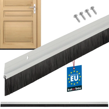 Kartáčová lišta těsnění pod dveře bílá 24 mm 1 m