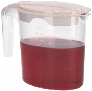 Kuchyňský hrnek s odměrkou 1l transparentní kotarbau