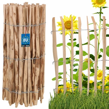 Lískový plot oplocení obruba palisáda břidlice 90 cm