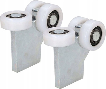 Vozík na posuvné dveře s 3 kolečky fi 43 - 2 ks.