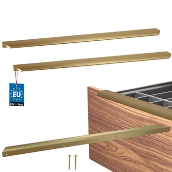 Uchyt nábytkový hliníkový zlatý mat 540/560 mm sada 2 ks.