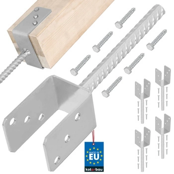 Základna sloupu se zapichovací tyčí 60 mm sada 4 ks.