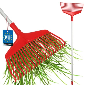 Hrábě na listí, trávu a seno 38 cm s hliníkovou násadou 1,3 m