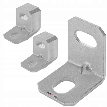 Úhelník s prolisem 25x25x18mm sada 25 ks.