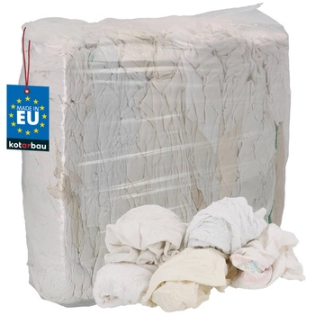 Bavlněná čisticí tkanina 100% stříhaná bílá 10 kg