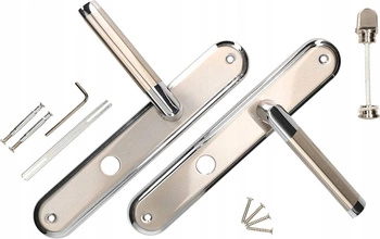 Dveřní klika nikl-chrom 72 mm dlouhá rozeta wc