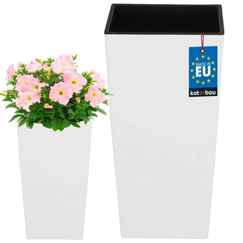 Hrnec 198x198x378 mm urbi square white s vložkou kotarbau bílá