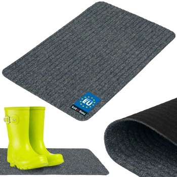 Rohožka na boty savá protiskluzová kobereček rohož šedá 60x40 cm