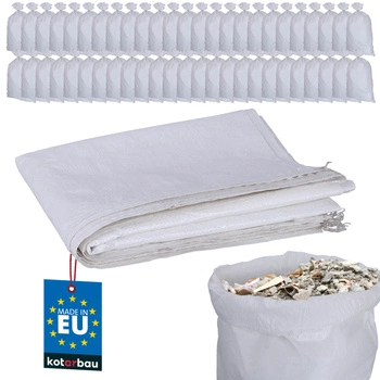 Polypropylenový pytel na suť písek uhlí mouka 50 kg 60x105 cm sada 50 ks.