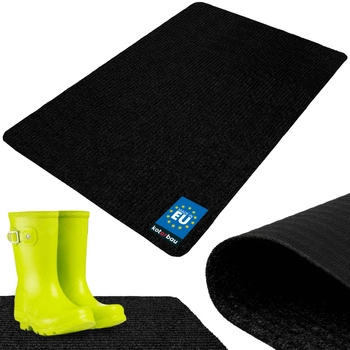 Rohožka na boty savá protiskluzová kobereček rohož černá 150x100 cm