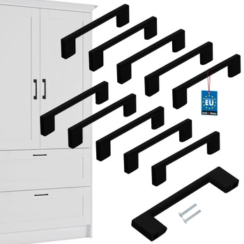 Nábytková úchytka klasická moderní černá matná 96 mm sada 10 ks.