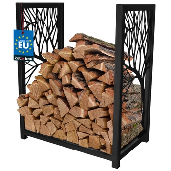 Stojan regál na dřevo do krbu pec loft 60 cm