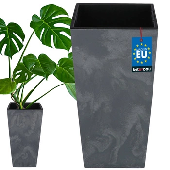 290x290x545 mm betonové nádoby kotarbau černá