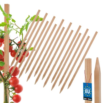 Dřevěné kůly na rajčata zeleninu zahradní podpěry 40 cm sada 15 ks.