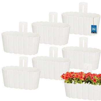 Květináč nástěnný antracit wisząca 280 MM Sada 6 ks..