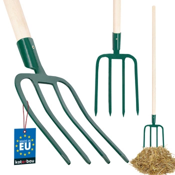 Zemědělské vidle se 4 hroty a rukojetí