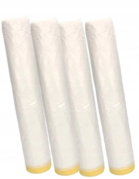 Malířská fólie 360x20 ochranná plachta s páskou - 4 ks.