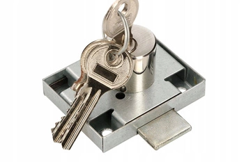 Nábytkový zámek pro barovou skříňku na klíč stříbrný 45x56