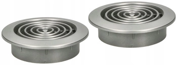Krytka ventilační mřížky kulatá mini fi 45 mm 2 ks - Barva saténově stříbrná