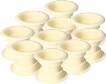 Těsnění pro dveře větrací trubka - 10 ks - Barva vanilka