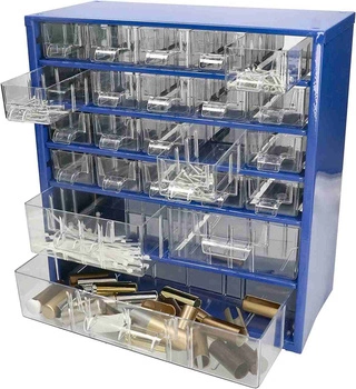 Dílenský organizér modulární knihovna 23 zásuvek