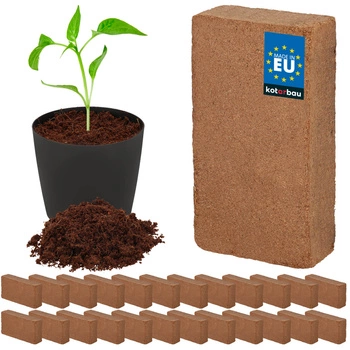 Kokosové brikety pro pěstování rostlin 7 l sada 24 ks.