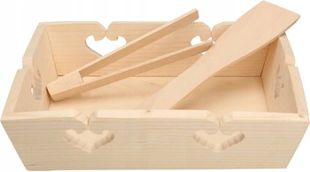 Kuchyňský set dřevěný podnos na snídani velký