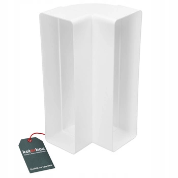 Vertikální ventilační koleno ploché 204x60