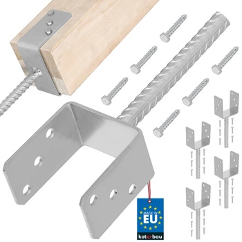 Základna sloupu se zapichovací tyčí 90 mm sada 4 ks.