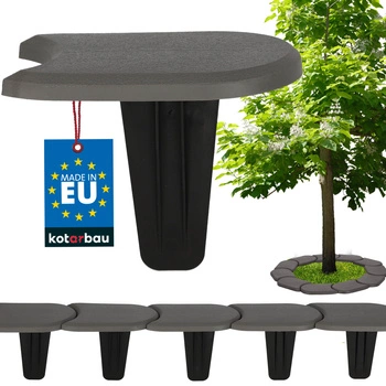 Obrubník trávníku palisáda s nájezdem plastový kamenný 3,8 m