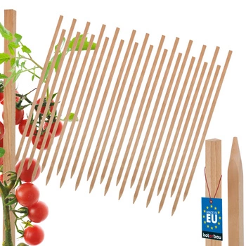 Dřevěné kůly na rajčata zeleninu zahradní podpěry 50 cm sada 25 ks.