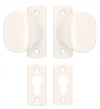 Držadlo dveří štít 125 mm pro branku - Barva bílá