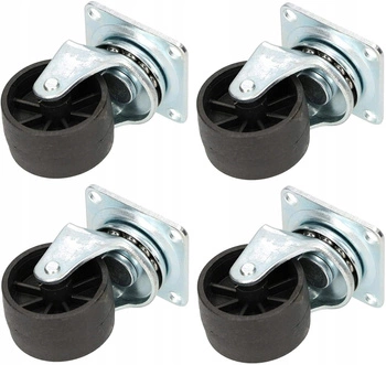 Nábytkové otočné kolečko 40 mm s ložiskem z pvc - 4 ks