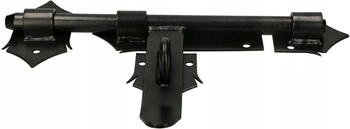 Zámek na dveře brány zámek garážový závora 270 mm - Barva černá