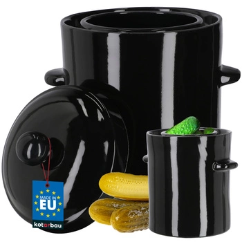 Kameninový vzduchotěsný hrnec s poklicí na zavařování 5 l